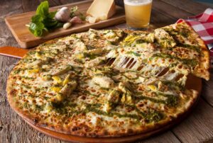 Mean Green Pizza at Crooked Crust